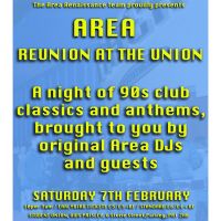 The Area Renaissance team presents Reunion at the Union at Student Union UWS Paisley