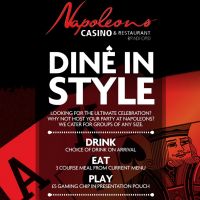 Dine In Style at Napoleons Casino And Restaurant Bradford