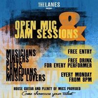Open Mic Night on 02 at The Lanes